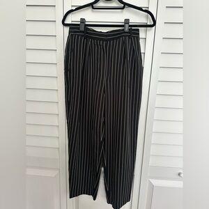 Aritzia Babaton Black Pinstripe pants